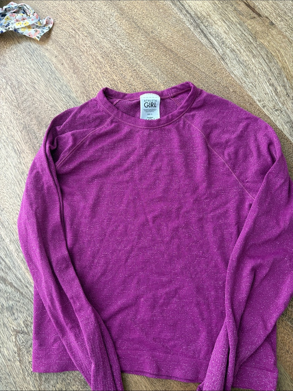 Athleta Girl Long-Sleeve Sparkle Top - Magenta